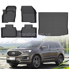 3d Tpe Floor Mats Liners Trunk Cargo Liner For 2015-2025 Ford Edge All Weather
