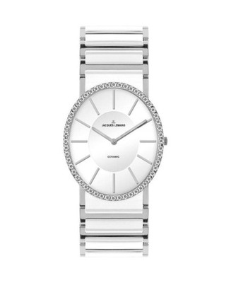 JACQUES LEMANS Women Quartz Casual Watch Classic Dress White Dial Waterproof Fas