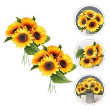 2 Bunches Bride Bouquet for Wedding Artificial Flowers Vivid Bridesmaid