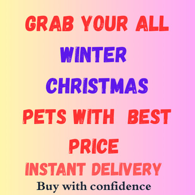 Winter Event   SAME DAY DELIVERY  Angus Bull, Cozy Mistletroll Adopt Today