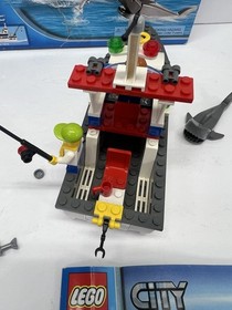 LEGO CITY: Fishing Boat (4642) With Box Mini Figures & Instructions Shark