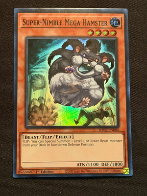 Yu-Gi-Oh! TCG Super-Nimble Mega Hamster RA02-EN004 Super Rare - NM/M - 1st Ed.