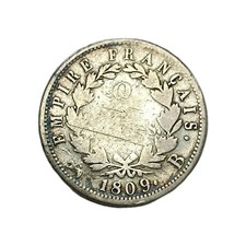 Napoléon Ier - 2 Francs - 1809 B Rouen - Argent - 9.6 Gr