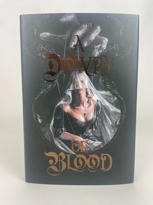VG+ SIGNED A Dowry of Blood By S.T. Gibson Bookish Box Edition HC DJ painted edg