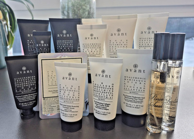 AVANT Set 14 Teile: Seren, Parfüm, Tag - Nachtcreme, Peeling, Maske, Patches NEU
