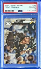 2020 Topps Chrome Padres TRENT GRISHAM RC Rookie Baseball Card PSA 10 GEM MINT!. rookie card picture