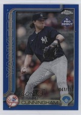 2025 Topps Pro Debut Chrome Blue Refractor 47/150 Bryce Cunningham #PDC-148 0xr1