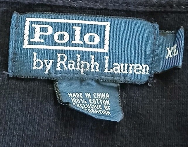 Polo Ralph Lauren felpa uomo XL blu 1 4 zip pullover rosso pony vintage anni 90 golf