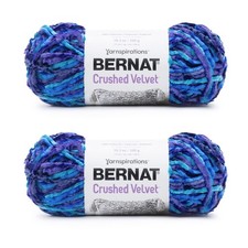 Crushed Velvet Blue Brilliance Yarn 2 Pack 300g Bulky 5 Polyester 315 YD