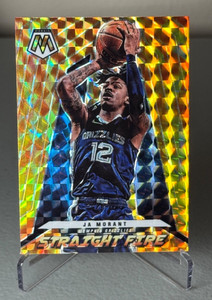 2021-22 Mosaic JA MORANT STRAIGHT FIRE PRIZM #3 Memphis Grizzlies