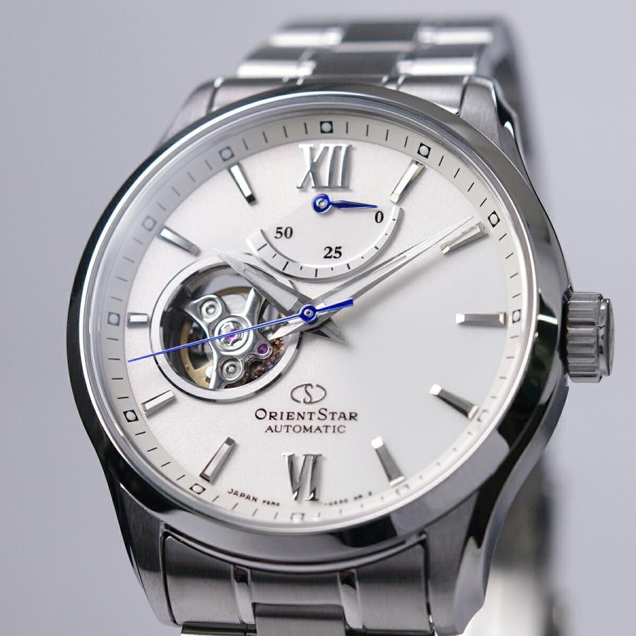 Orient Star Automatic Watch Semi Skeleton Mens Wh… - image 3