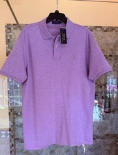 Polo Ralph Lauren Purple Color Classic-Fit Soft Cotton Polo Shirt Size L New