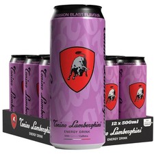Tonino Lamborghini Passion Blast Energy Drink 500ml Can Pack of 12
