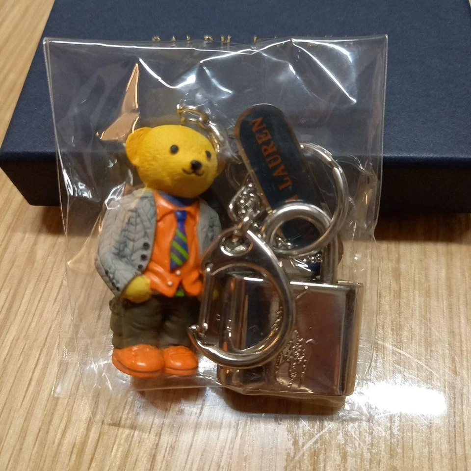 Ralph Lauren Polo Bear Keychain with Padlock Cadena Limited USED Japan K2235 - Image 3 of 3