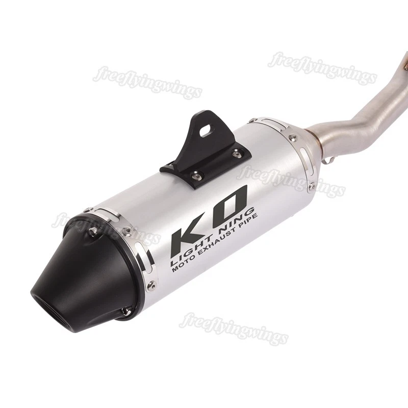 For Honda CRF230F CRF150F 2003-2019 Complete System Exhaust Muffler+Header Pipe — 第 4/4 张图片