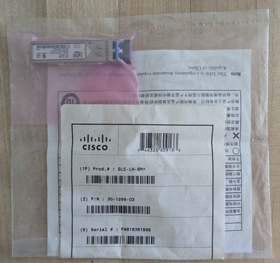 Genuine Cisco GLC-LH-SM (30-1299-03) 1000BASE-LX/LH SFP Single-Mode Fiber Module