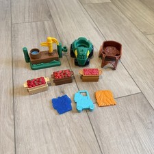 Little People Fisher Price Lot Of Accessories Pump Gate Tractor Berries Carrot Little People Fisher Price Lot Of Accessories Pump Gate Tractor Berries Carrot