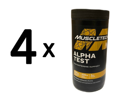 4 x MuscleTech Alpha Test - 120 vcaps (229,15 EUR/kg)