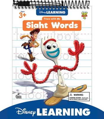 Disney Learning Toy Story 4 Trace With Me Wipe Clean Sight Words Activity Bo...