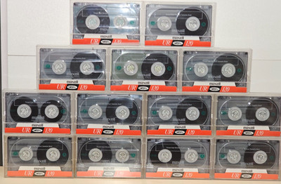 Maxell UR 120 *Unbeschriftet+Sticker* Audiokassette Kassette MC Tape