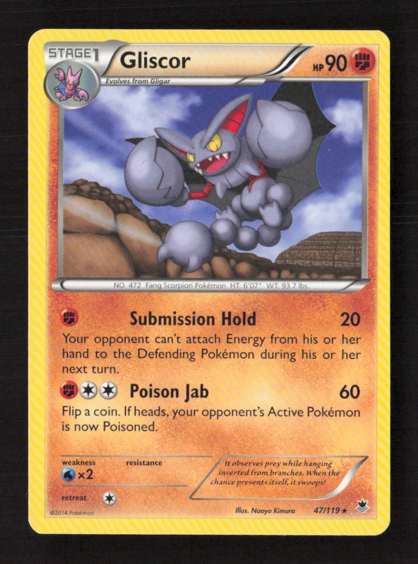 Gliscor Rare Normal XY - Phantom Forces 47/119 LP Pokémon TCG