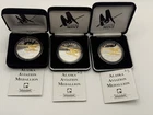 2008 Alaska Mint Cessna 180 Aviation Medallion 1oz .999 Silver 24k Gold Relief