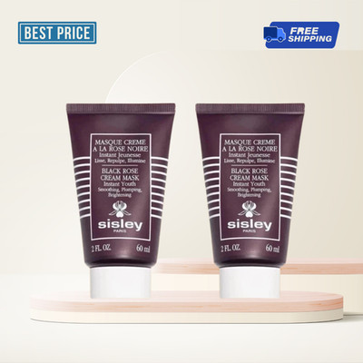 2PACK 60ML Black Rose Cream Mask by Sisley Paris Instant Youth 2 oz New in Brand