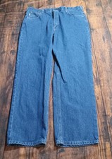 Carhartt Relaxed Fit Men's Jeans Size 40x32 Blue B160 DST Made in USA