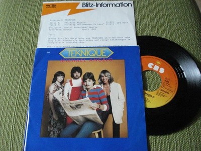 RARE - Teknique   Michael Angelo 7'' Vinyl Single aus Sammlung CBS