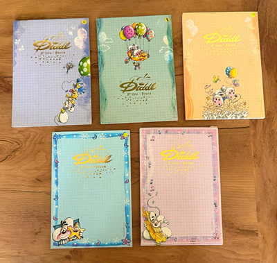 Diddl 5x D oro-Blätter A5 Konvolut Briefpapier , verschiedene Motive Blockfrisch