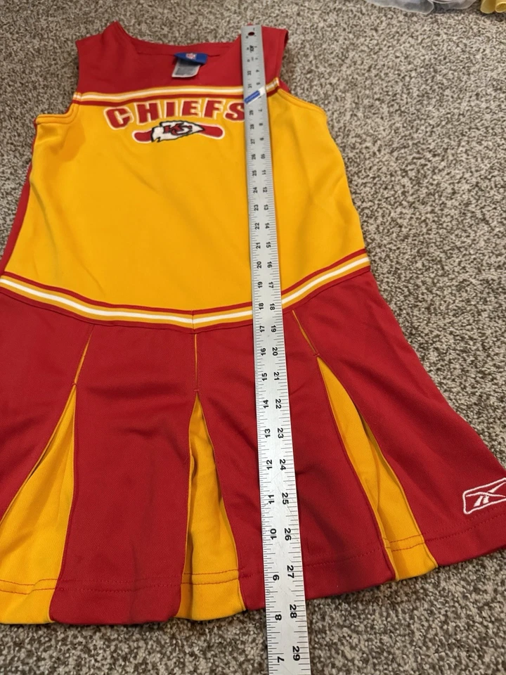 Vestido Vintage Reebok Kansas City Chiefs Niña Animadora Talla Mediana 10/12 Foto 4 de 4