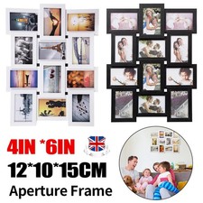 Multi Picture Frame Collage Aperture Photo Frames Holds 12 - 6''x 4'' Photos UK