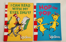 Hop On Pop-Blue Back & I Can Read w/ My Eyes Shut-Green Back Paperback Dr Seuss