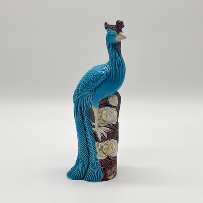 Chinesische Vintage Phoenix Keramik Figur Mid Century Porzellan China 1950 1960