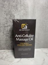 M3 Naturals Anti Cellulite Massage Oil With Collagen  Stem Cell 8 Oz
