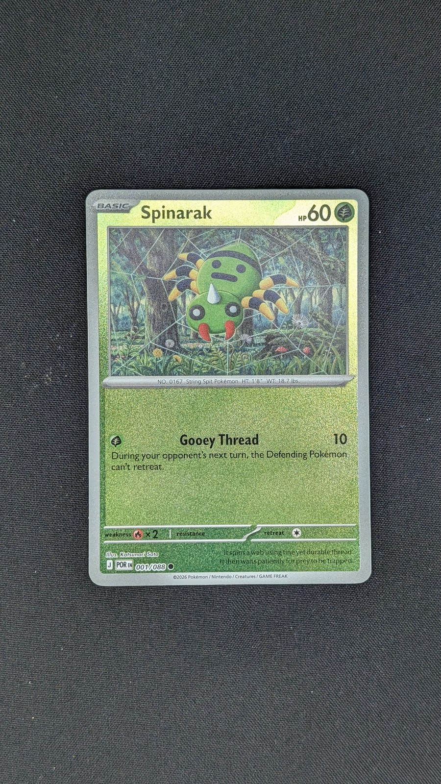 ME03: Perfect Order #001/088 Spinarak (Reverse Holo)