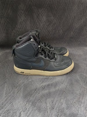 Nike Air Force 1 High '07' Shoes Mens Sz 9.5 Casual Sneakers Gray Leather 