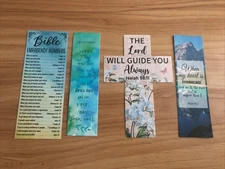 Bible Verse Bookmarks Lot of 4. - New - Inspirational Scripture / Faith