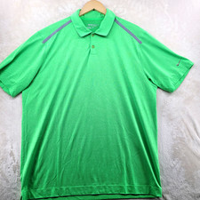 Nike Golf Dri-Fit Tour Performance Men's Size XL Solid Green Stretch Polo Shirt
