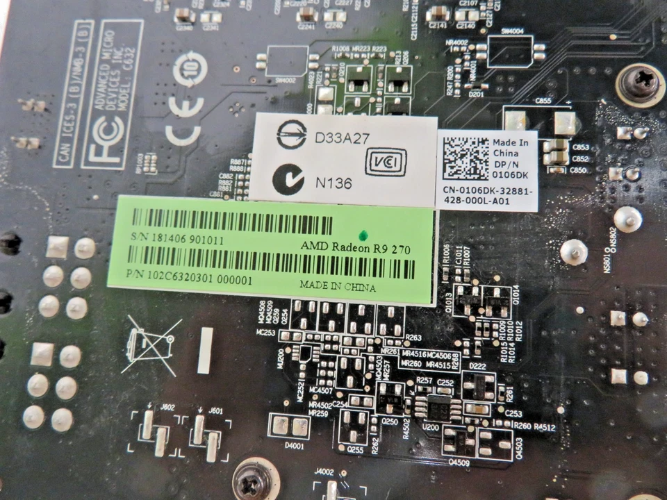 Dell AMD Radeon R9 270 2GB 256BIT GDDR5 Graphics Card 0106DK C632 102C6320301 - Image 4 of 4