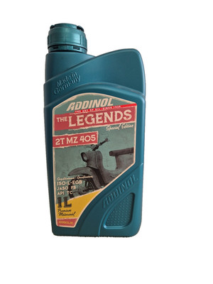 ADDINOL LEGENDS 2T MZ 405 Motoröl  1  Liter 2-Takt Öl Mischöl rot mineralisch