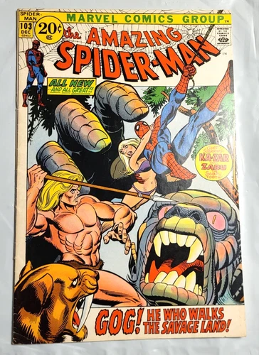 Amazing Spider-Man 103 Ka-Zar Sabu Marvel Comics VG