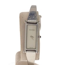Gucci Quartz Watch Stainless Steel White Silver 1500L Used