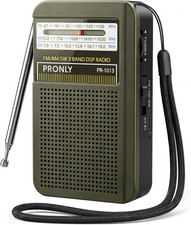 Portable AM FM Radio, 3 Band Transistor Radio with Shortwave, USB-C Rechargeable