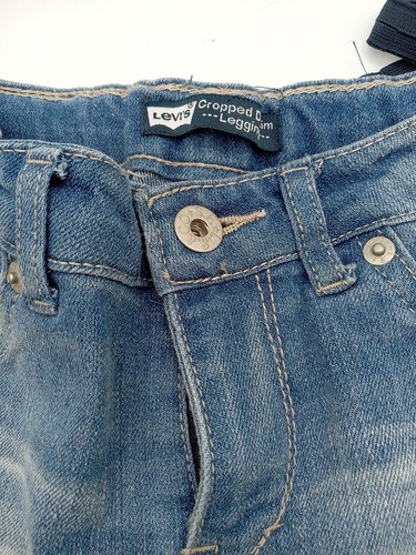 Levis Cropped Denim Jeans Size 10 Reg. Tie Dyed - Picture 2 of 6