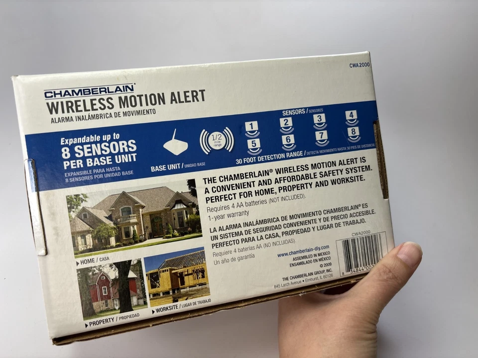 Chamberlain CWA2000 Wireless Motion Alarm System with Sensor CWPIR w/Box - Image 3 of 4