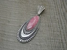 Gorgeous Carolyn Pollack Relios 925 Sterling Silver Rhodochrosite Pendant