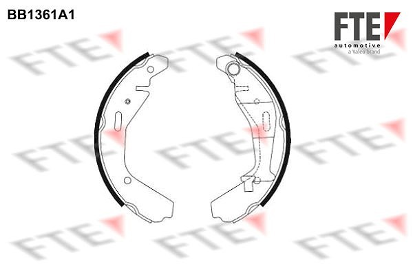 FTE Bremsbackensatz Hinterachse U.A. FüR Opel, Subaru, Suzuki-image
