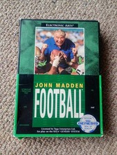 John Madden Football (Sega Genesis, 1990) with box and manual