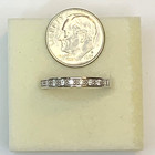 925 Sterling DS CZ Anniversary Ring Sz 7.75 — photo 6